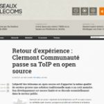 Clermont Communauté passe sa ToIP en open source - Claire Gerardin