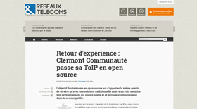 Clermont Communauté passe sa ToIP en open source - Claire Gerardin